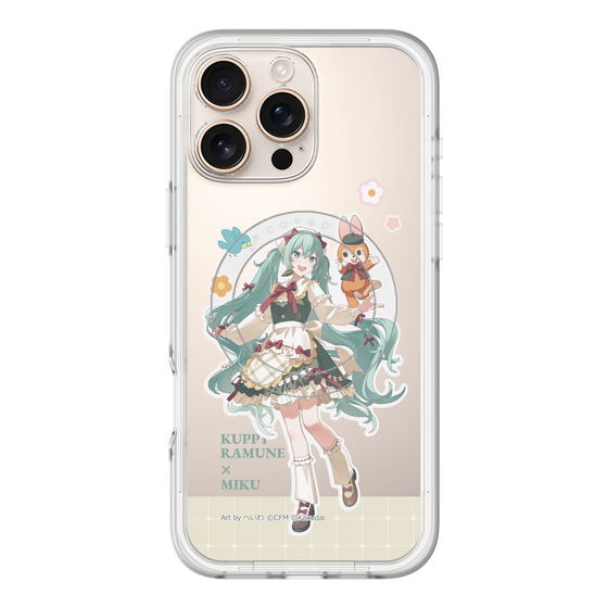 スリムプロテクションプレミアムケース with MagSafe［ 初音ミク×クッピーラムネ - 初音ミク×クッピー - 等身イラスト2 ］