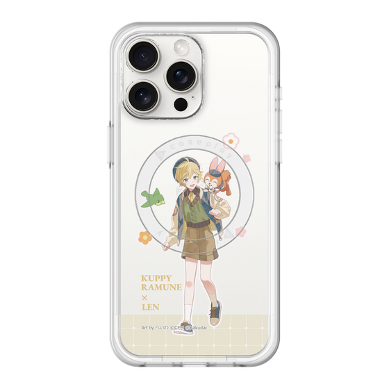 スリムプロテクションプレミアムケース with MagSafe［ 初音ミク×クッピーラムネ - 鏡音レン×クッピー - 等身イラスト2 ］