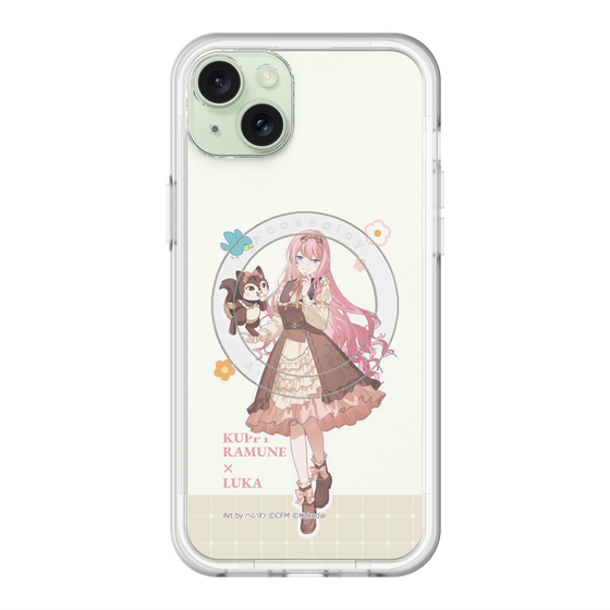 スリムプロテクションプレミアムケース with MagSafe［ 初音ミク×クッピーラムネ - 巡音ルカ×ラム - 等身イラスト2 ］