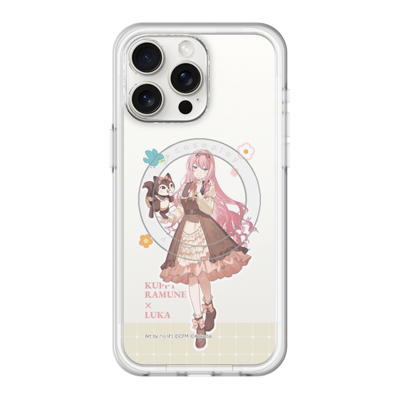 スリムプロテクションプレミアムケース with MagSafe［ 初音ミク×クッピーラムネ - 巡音ルカ×ラム - 等身イラスト2 ］