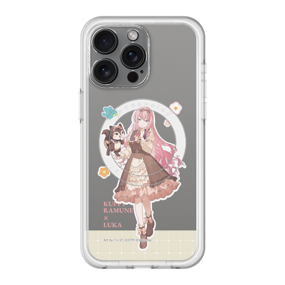 スリムプロテクションプレミアムケース with MagSafe［ 初音ミク×クッピーラムネ - 巡音ルカ×ラム - 等身イラスト2 ］