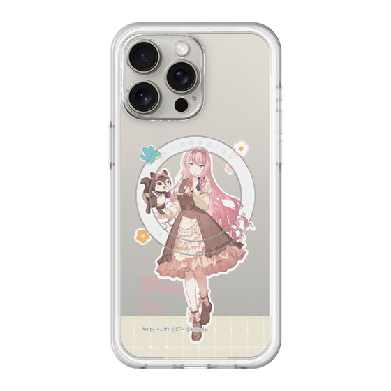 スリムプロテクションプレミアムケース with MagSafe［ 初音ミク×クッピーラムネ - 巡音ルカ×ラム - 等身イラスト2 ］