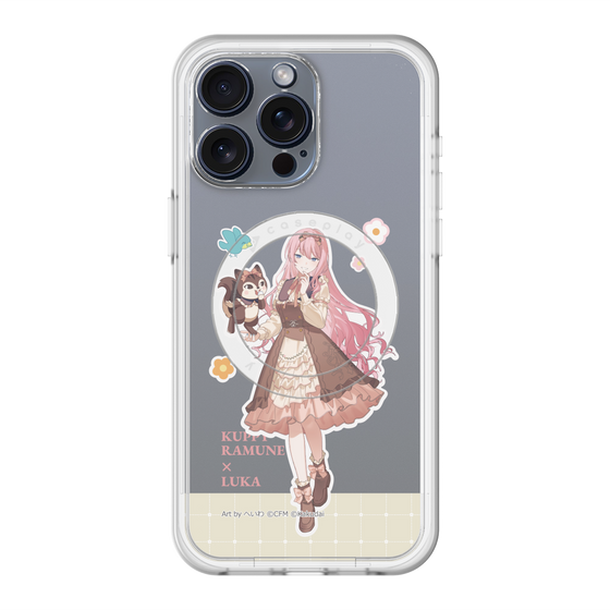 スリムプロテクションプレミアムケース with MagSafe［ 初音ミク×クッピーラムネ - 巡音ルカ×ラム - 等身イラスト2 ］