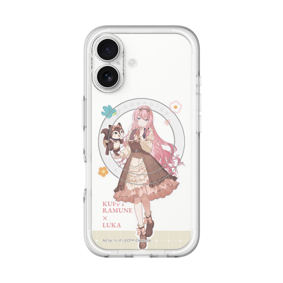 スリムプロテクションプレミアムケース with MagSafe［ 初音ミク×クッピーラムネ - 巡音ルカ×ラム - 等身イラスト2 ］