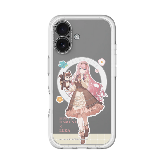 スリムプロテクションプレミアムケース with MagSafe［ 初音ミク×クッピーラムネ - 巡音ルカ×ラム - 等身イラスト2 ］