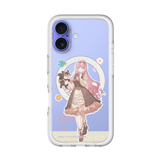 スリムプロテクションプレミアムケース with MagSafe［ 初音ミク×クッピーラムネ - 巡音ルカ×ラム - 等身イラスト2 ］