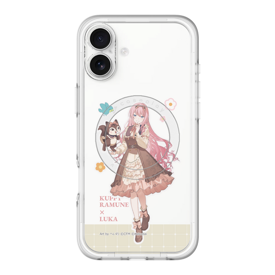 スリムプロテクションプレミアムケース with MagSafe［ 初音ミク×クッピーラムネ - 巡音ルカ×ラム - 等身イラスト2 ］