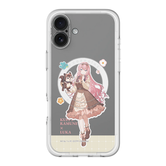 スリムプロテクションプレミアムケース with MagSafe［ 初音ミク×クッピーラムネ - 巡音ルカ×ラム - 等身イラスト2 ］