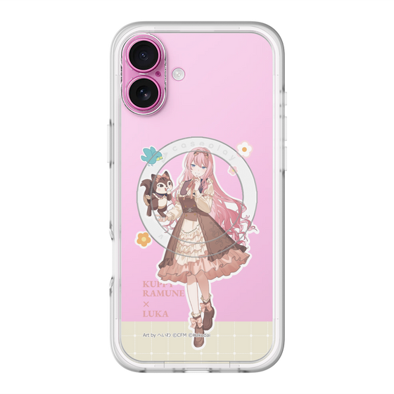 スリムプロテクションプレミアムケース with MagSafe［ 初音ミク×クッピーラムネ - 巡音ルカ×ラム - 等身イラスト2 ］