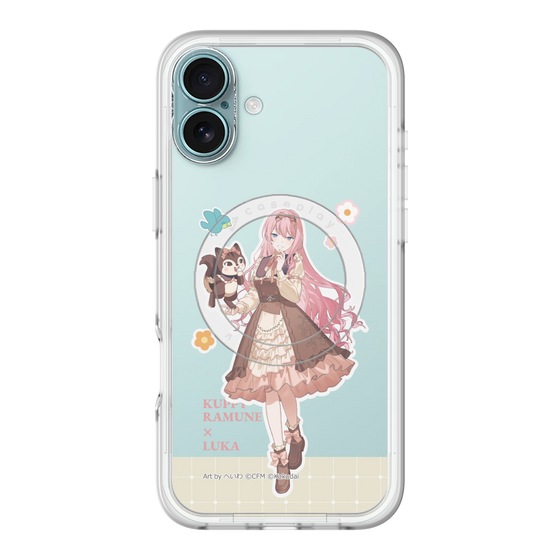 スリムプロテクションプレミアムケース with MagSafe［ 初音ミク×クッピーラムネ - 巡音ルカ×ラム - 等身イラスト2 ］