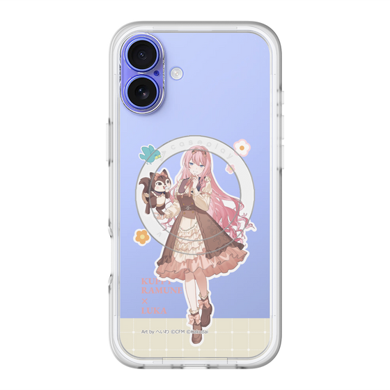 スリムプロテクションプレミアムケース with MagSafe［ 初音ミク×クッピーラムネ - 巡音ルカ×ラム - 等身イラスト2 ］