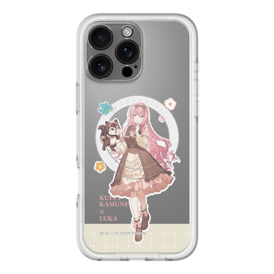 スリムプロテクションプレミアムケース with MagSafe［ 初音ミク×クッピーラムネ - 巡音ルカ×ラム - 等身イラスト2 ］