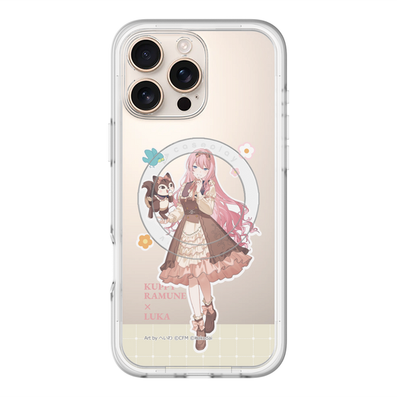 スリムプロテクションプレミアムケース with MagSafe［ 初音ミク×クッピーラムネ - 巡音ルカ×ラム - 等身イラスト2 ］