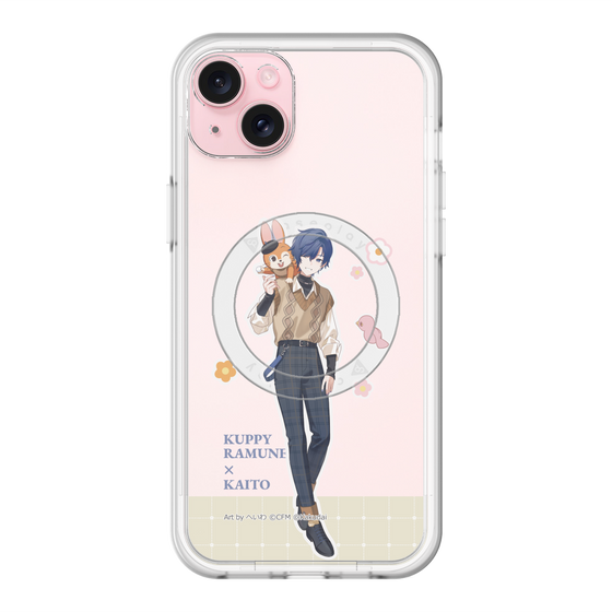 スリムプロテクションプレミアムケース with MagSafe［ 初音ミク×クッピーラムネ - KAITO×クッピー - 等身イラスト2 ］