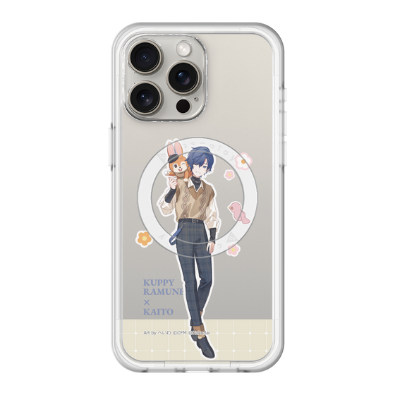 スリムプロテクションプレミアムケース with MagSafe［ 初音ミク×クッピーラムネ - KAITO×クッピー - 等身イラスト2 ］