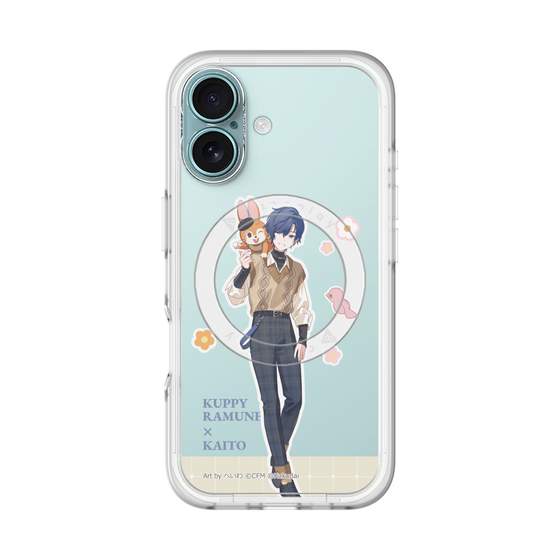 スリムプロテクションプレミアムケース with MagSafe［ 初音ミク×クッピーラムネ - KAITO×クッピー - 等身イラスト2 ］