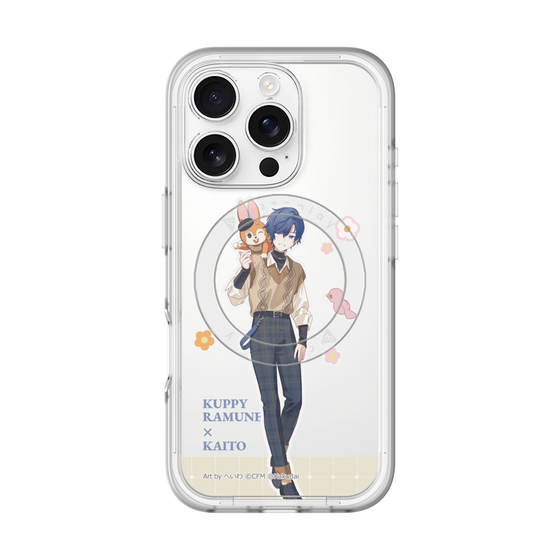 スリムプロテクションプレミアムケース with MagSafe［ 初音ミク×クッピーラムネ - KAITO×クッピー - 等身イラスト2 ］