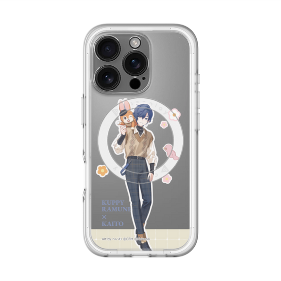 スリムプロテクションプレミアムケース with MagSafe［ 初音ミク×クッピーラムネ - KAITO×クッピー - 等身イラスト2 ］