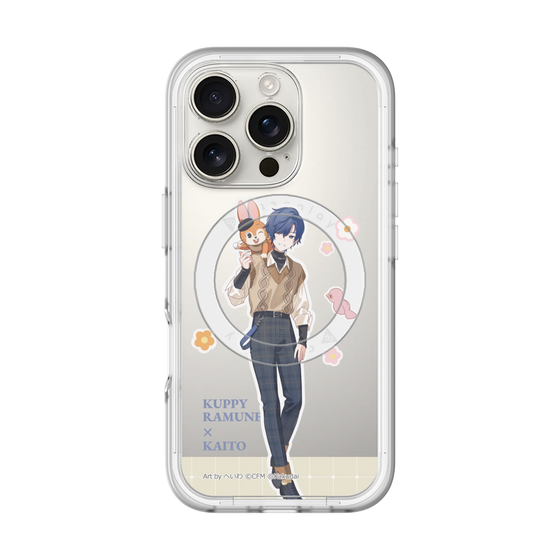 スリムプロテクションプレミアムケース with MagSafe［ 初音ミク×クッピーラムネ - KAITO×クッピー - 等身イラスト2 ］