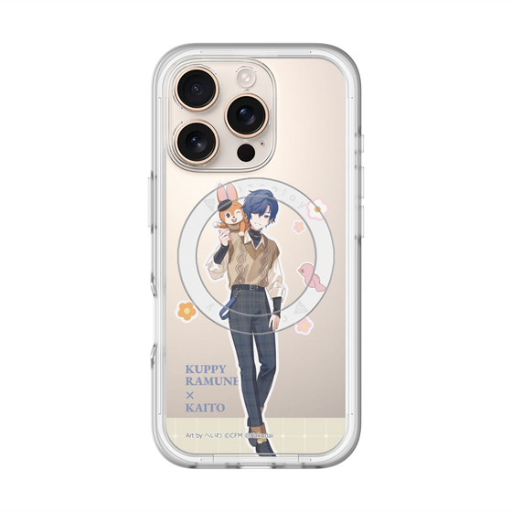 スリムプロテクションプレミアムケース with MagSafe［ 初音ミク×クッピーラムネ - KAITO×クッピー - 等身イラスト2 ］
