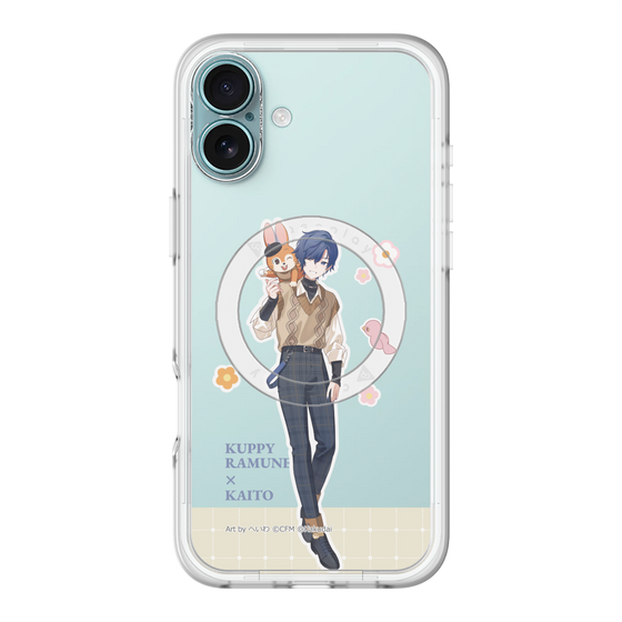 スリムプロテクションプレミアムケース with MagSafe［ 初音ミク×クッピーラムネ - KAITO×クッピー - 等身イラスト2 ］