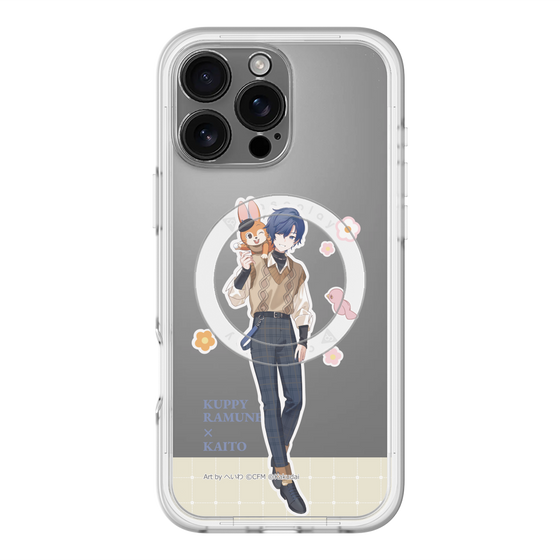 スリムプロテクションプレミアムケース with MagSafe［ 初音ミク×クッピーラムネ - KAITO×クッピー - 等身イラスト2 ］