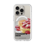 スリムプロテクションプレミアムケース with MagSafe［ ヴィレッジヴァンガードダイナー - ストロベリー＆クリームパンケーキ ］
