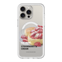 スリムプロテクションプレミアムケース with MagSafe［ ヴィレッジヴァンガードダイナー - ストロベリー＆クリームパンケーキ ］