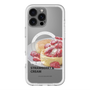スリムプロテクションプレミアムケース with MagSafe［ ヴィレッジヴァンガードダイナー - ストロベリー＆クリームパンケーキ ］