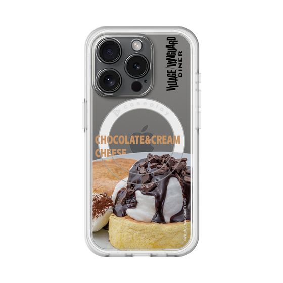 スリムプロテクションプレミアムケース with MagSafe［ ヴィレッジヴァンガードダイナー - チョコレート&クリームチーズパンケーキ ］