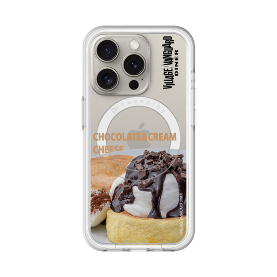 スリムプロテクションプレミアムケース with MagSafe［ ヴィレッジヴァンガードダイナー - チョコレート&クリームチーズパンケーキ ］