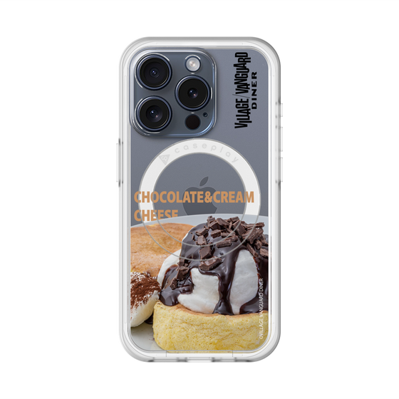 スリムプロテクションプレミアムケース with MagSafe［ ヴィレッジヴァンガードダイナー - チョコレート&クリームチーズパンケーキ ］