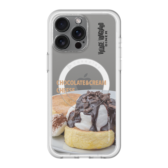 スリムプロテクションプレミアムケース with MagSafe［ ヴィレッジヴァンガードダイナー - チョコレート&クリームチーズパンケーキ ］