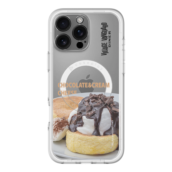 スリムプロテクションプレミアムケース with MagSafe［ ヴィレッジヴァンガードダイナー - チョコレート&クリームチーズパンケーキ ］
