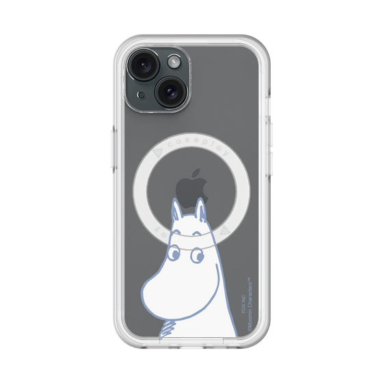 スリムプロテクションプレミアムケース with MagSafe［ MOOMIN - Familiar face ］