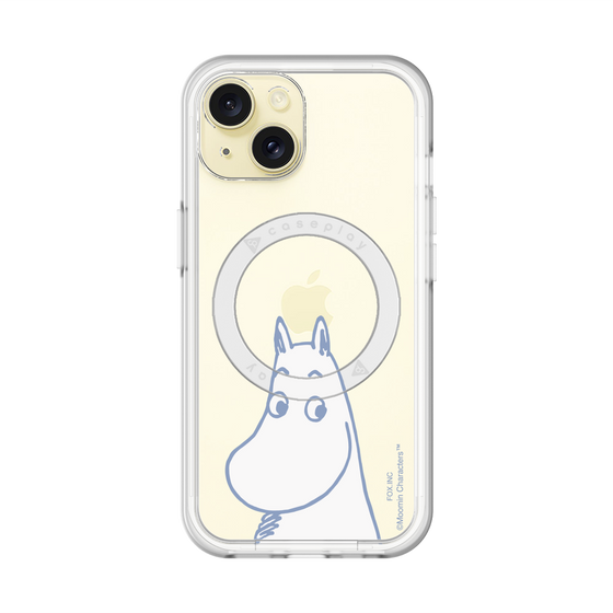 スリムプロテクションプレミアムケース with MagSafe［ MOOMIN - Familiar face ］