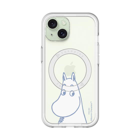 スリムプロテクションプレミアムケース with MagSafe［ MOOMIN - Familiar face ］