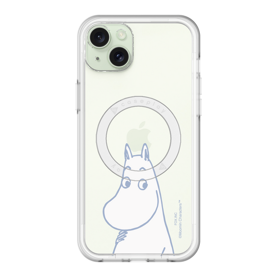 スリムプロテクションプレミアムケース with MagSafe［ MOOMIN - Familiar face ］