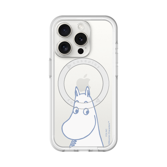 スリムプロテクションプレミアムケース with MagSafe［ MOOMIN - Familiar face ］