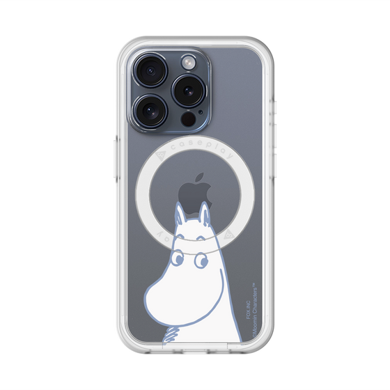 スリムプロテクションプレミアムケース with MagSafe［ MOOMIN - Familiar face ］