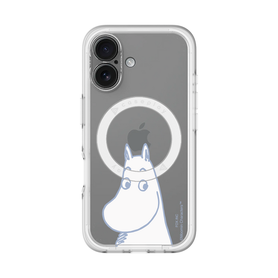 スリムプロテクションプレミアムケース with MagSafe［ MOOMIN - Familiar face ］