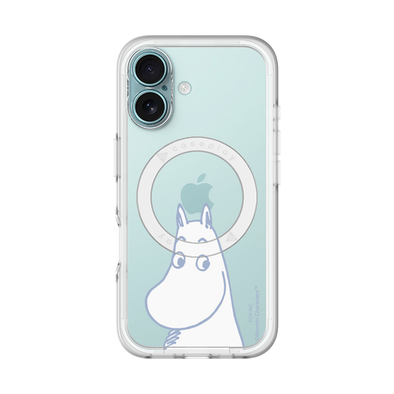 スリムプロテクションプレミアムケース with MagSafe［ MOOMIN - Familiar face ］