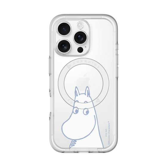 スリムプロテクションプレミアムケース with MagSafe［ MOOMIN - Familiar face ］