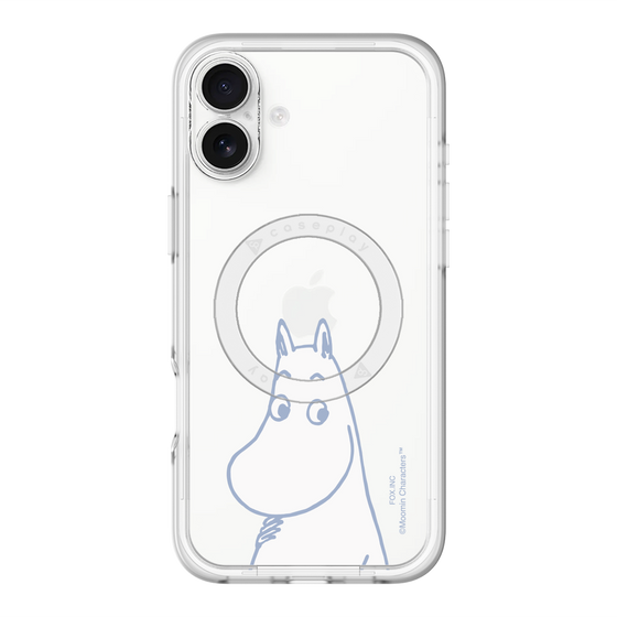 スリムプロテクションプレミアムケース with MagSafe［ MOOMIN - Familiar face ］