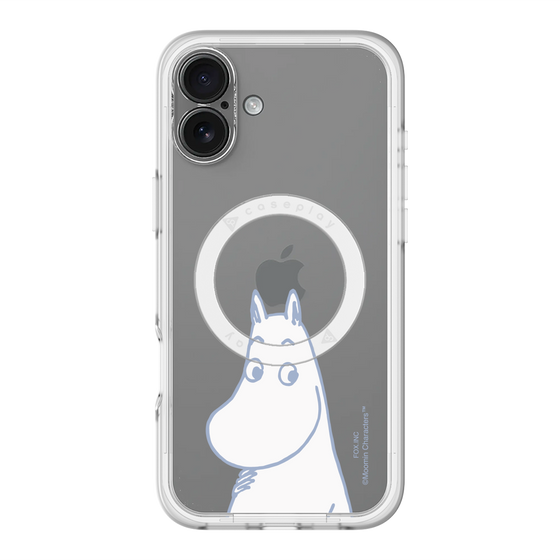 スリムプロテクションプレミアムケース with MagSafe［ MOOMIN - Familiar face ］