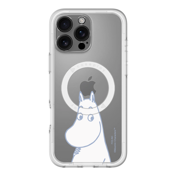 スリムプロテクションプレミアムケース with MagSafe［ MOOMIN - Familiar face ］