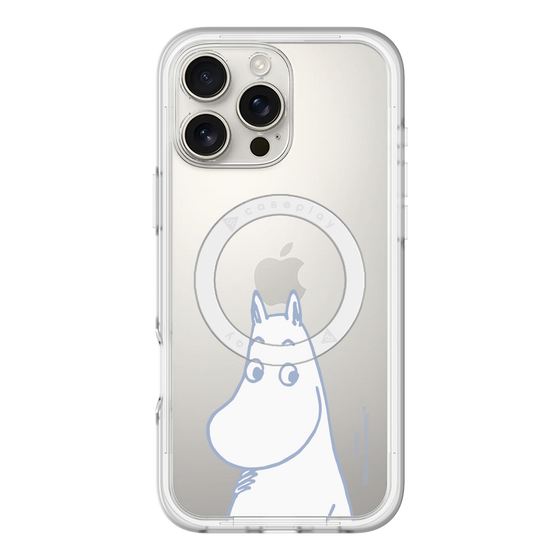 スリムプロテクションプレミアムケース with MagSafe［ MOOMIN - Familiar face ］