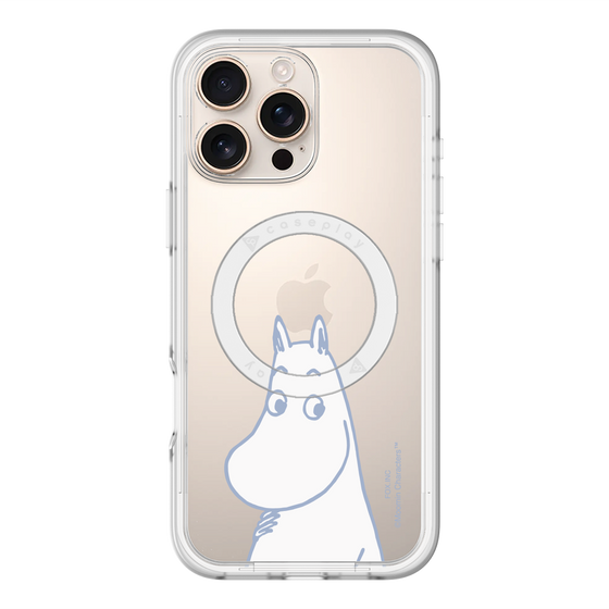 スリムプロテクションプレミアムケース with MagSafe［ MOOMIN - Familiar face ］