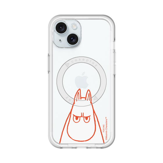 スリムプロテクションプレミアムケース with MagSafe［ MOOMIN - Angry face ］
