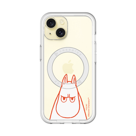 スリムプロテクションプレミアムケース with MagSafe［ MOOMIN - Angry face ］